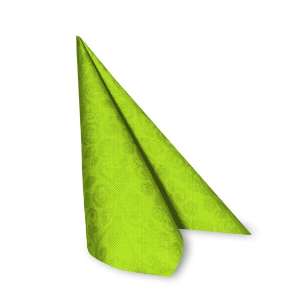 Obrúsok (PAP-Airlaid FSC Mix) PREMIUM Dekor-R žltozelený 40 x 40 cm [50 ks]