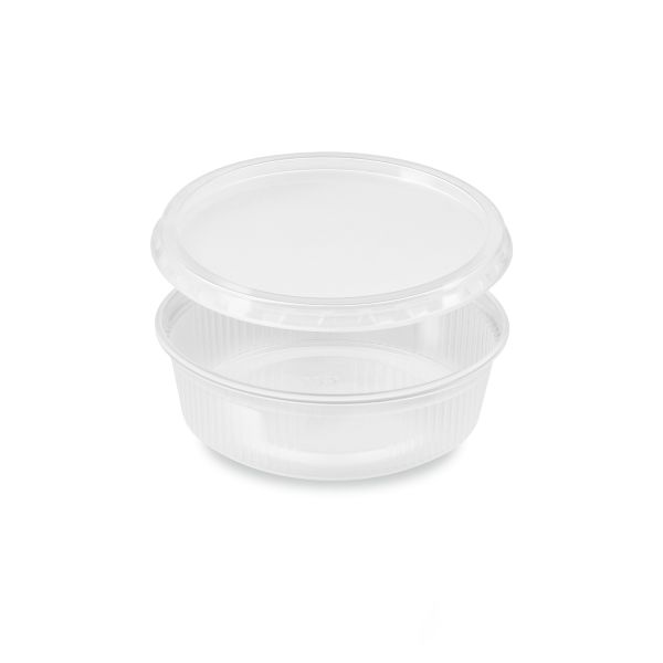 Miska (PP) okrúhla priehľadná 125ml + viečko [5 x 50 sád]
