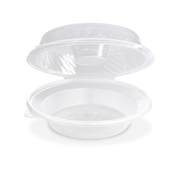 Šalátová miska (PP) Ripboxx Greens s viečkom na dressing misku priehľadná 1600ml [25 ks]