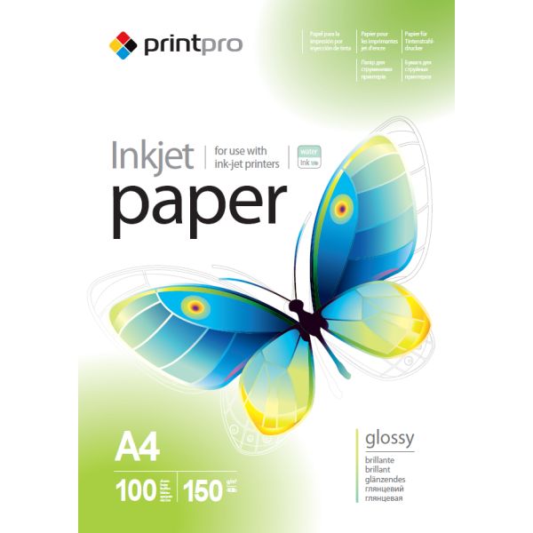 Fotopapier PrintPro Vysoko lesklý 150g/m²,100ks,A4 (PGE150100A4)