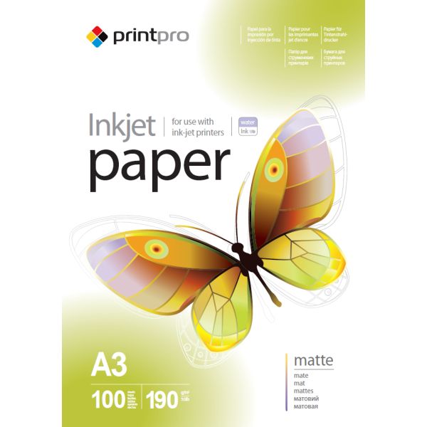 Fotopapier PrintPro matný 190g/m²,100ks,A3 (PME190100A3)