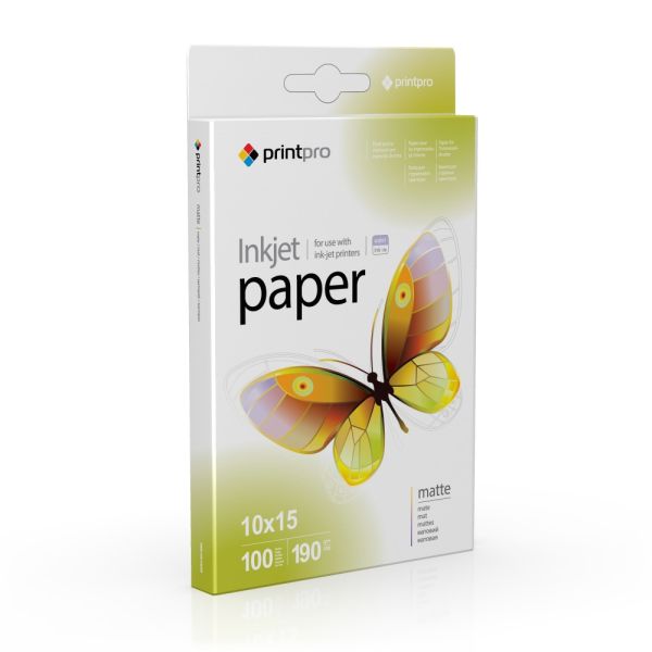 Fotopapier PrintPro matný 190g/m²,100ks,10x15 (PME1901004R)