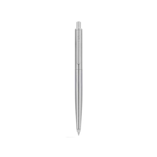 Guľôčkové pero, 0,24 mm, stláčací mechanizmus, klip striebornej farby, strieborné telo pera, ZEBRA "901", modrá