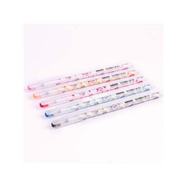 Guľôčkové pero, 0,3 mm, s vrchnákom, FLEXOFFICE "Biboni", modrá