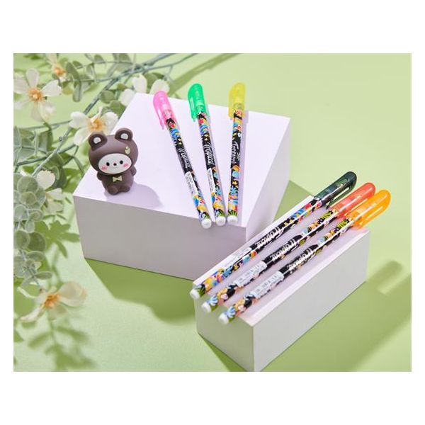 Guľôčkové pero, 0,25 mm, s vrchnákom, FLEXOFFICE "FO-058 Tropical", modrá