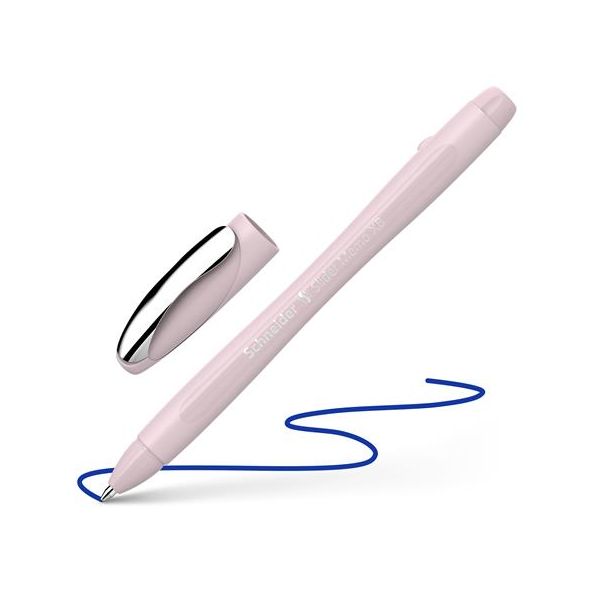 Guľôčkové pero, 0,7 mm, s vrchnákom, SCHNEIDER "Slider Memo XB", perla