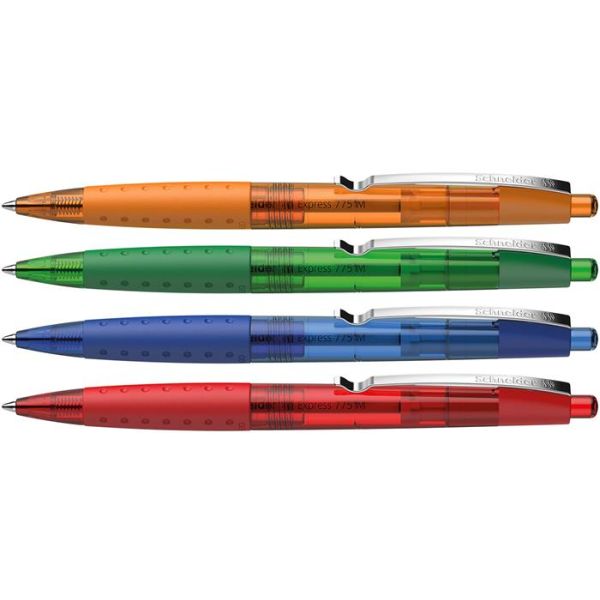 Guľôčkové pero, 0,5 mm, stláčací mechanizmus, SCHNEIDER "Loox, modrá