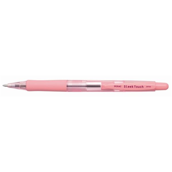 Guľôčkové pero, 0,7 mm, stláčací mechanizmus, PENAC "Sleek Touch", pink