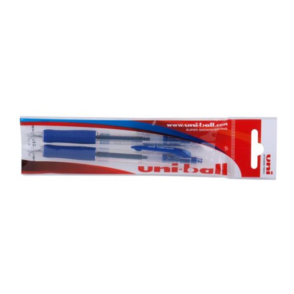 Guľôčkové pero, 0,3 mm, stláčací mechanizmus, UNI "SN-100 Laknock", modrá