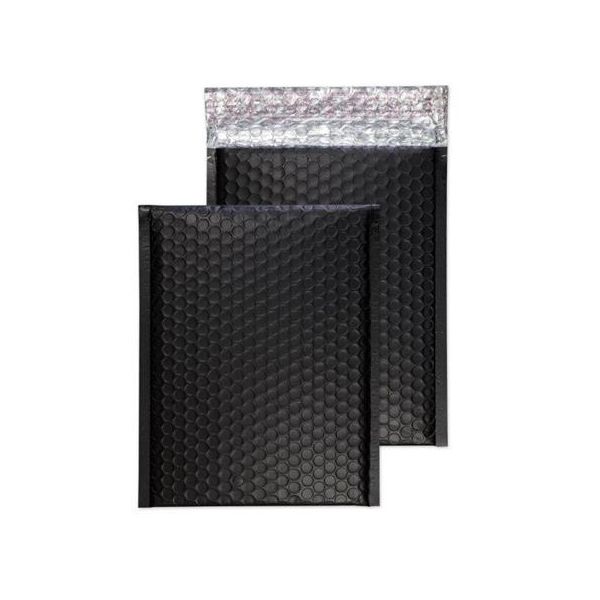 Bublinková obálka, C5+, 250x180 mm, BLAKE, uhľová čierna