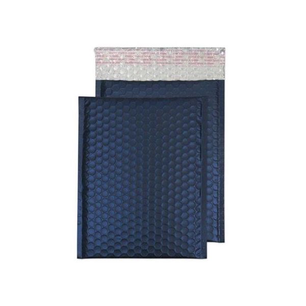 Bublinková obálka, C5+, 250x180 mm, BLAKE, metalická modrá