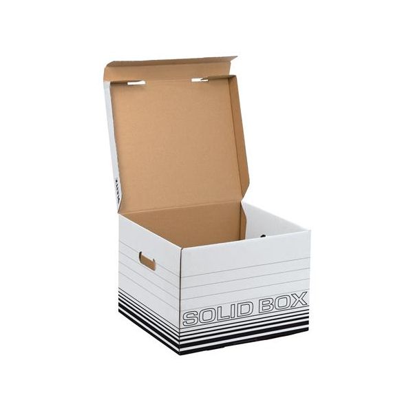 Archívny kontajner, M veľkosť,  LEITZ "Solid", biela