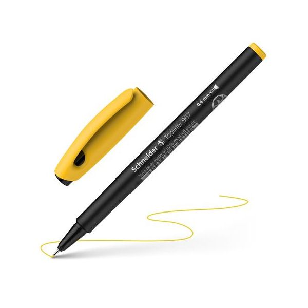 Liner, 0,4 mm, SCHNEIDER "Topliner 967", žltý