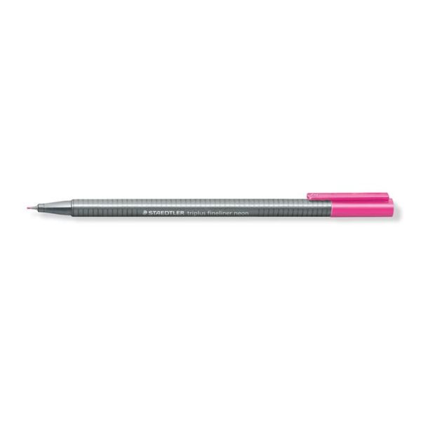 Liner, 0,3 mm, STAEDTLER "Triplus 334", neónovo ružový