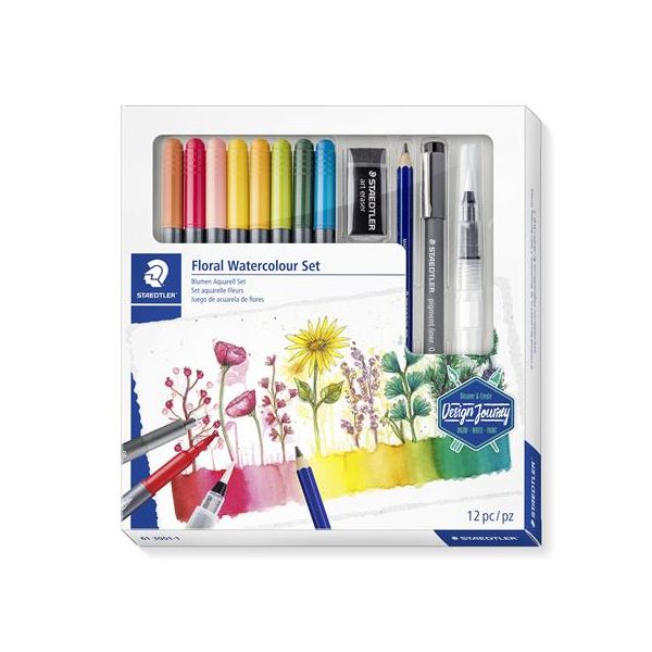Štetec, sada, obojstranné, STAEDTLER "Mixed Set 5", 8 rôznych farieb