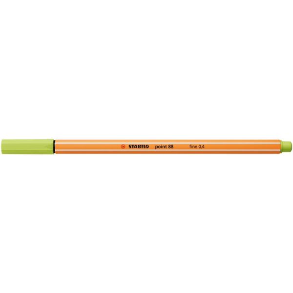 Liner, 0,4 mm, STABILO "Point 88", lime zelený