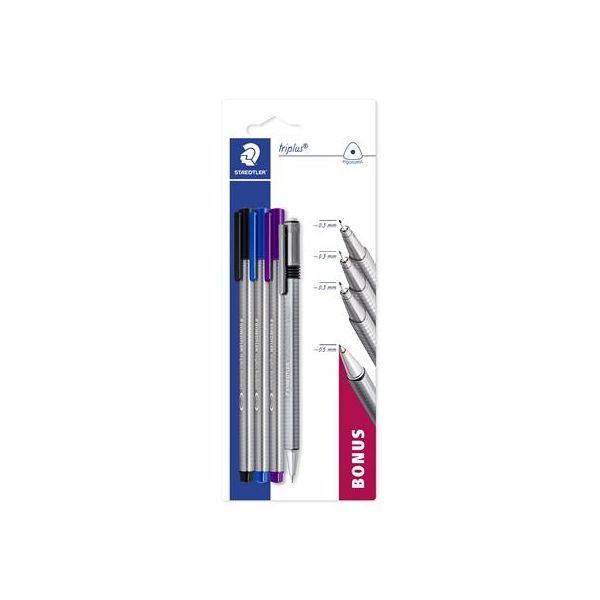 Sada písacích potrieb, mix, 4-kusová, STAEDTLER "Triplus® multi set 34P2"