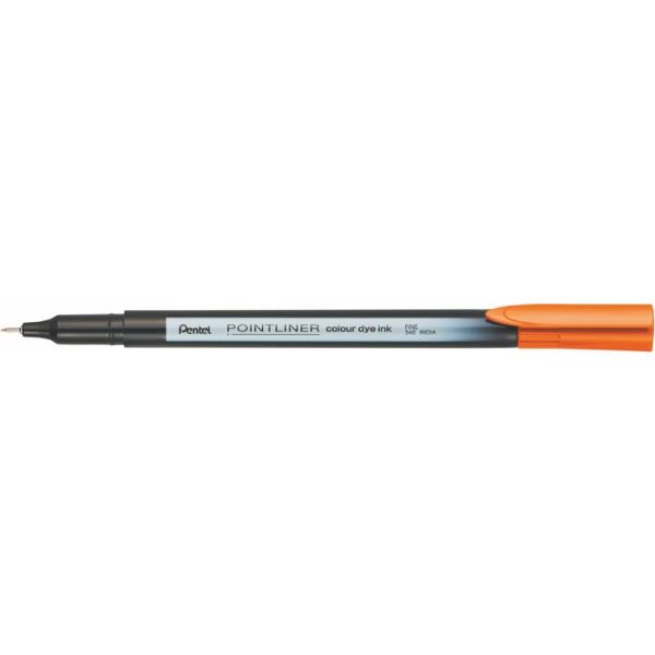 Liner, 0,4 mm, PENTEL "Pointliner", oranžový