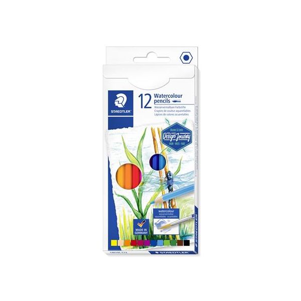 Akvarelové ceruzky, sada, šesťhranné, STAEDTLER® "146 10C", 12 rôznych farieb
