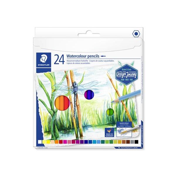 Akvarelové ceruzky, sada, šesťhranné, STAEDTLER® "146 10C", 24 rôznych farieb