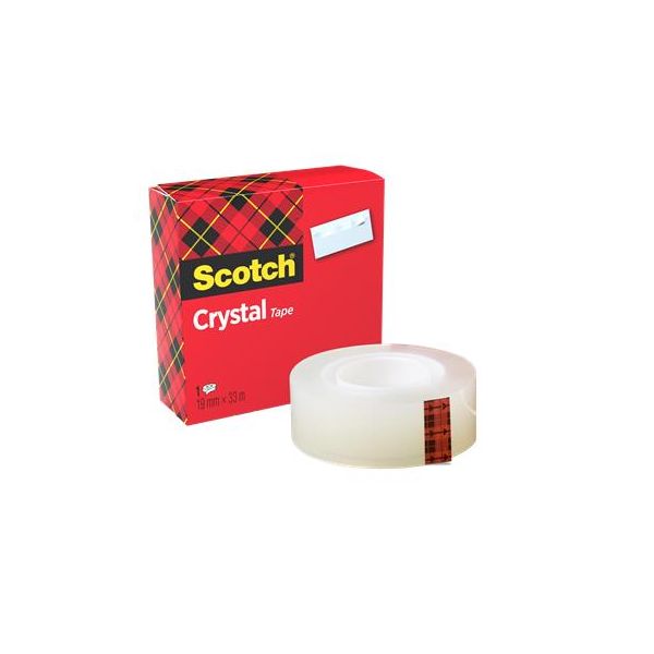 Lepiaca páska, 19 mm x 33 m, 3M SCOTCH "Crystal"