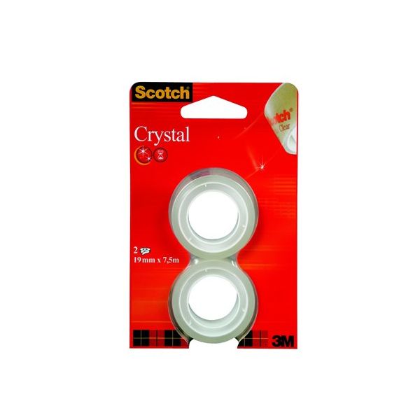 Lepiaca páska, 19 mm x 7,5 m, 3M SCOTCH "Crystal"