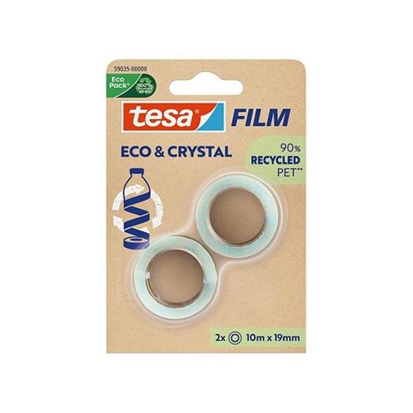 Lepiaca páska, 19 mm x 10 m, TESA "Eco&Crystal", priehľadná