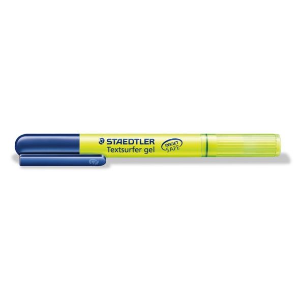 Zvýrazňovač, 3 mm, gélový, STAEDTLER "Textsurfer Gel 264", žltý
