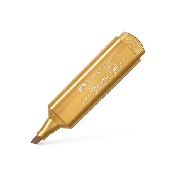 Zvýrazňovač, 1-5 mm, FABER-CASTELL "1546", kovová zlatá