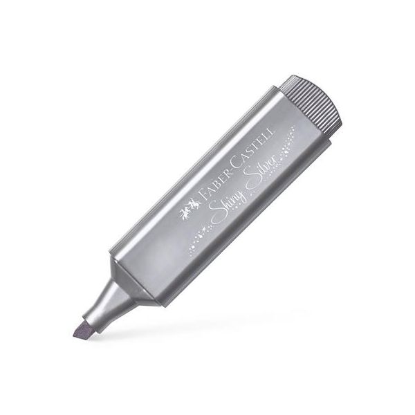 Zvýrazňovač, 1-5 mm, FABER-CASTELL "1546", kovová strieborná