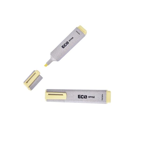 Zvýrazňovač, 1-4 mm, FLEXOFFICE "HL05 Eco Style", žltá