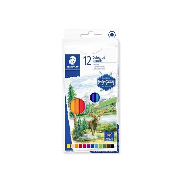 Farebné ceruzky, sada, šesťhranné, STAEDTLER "146C", 12 rôznych farieb