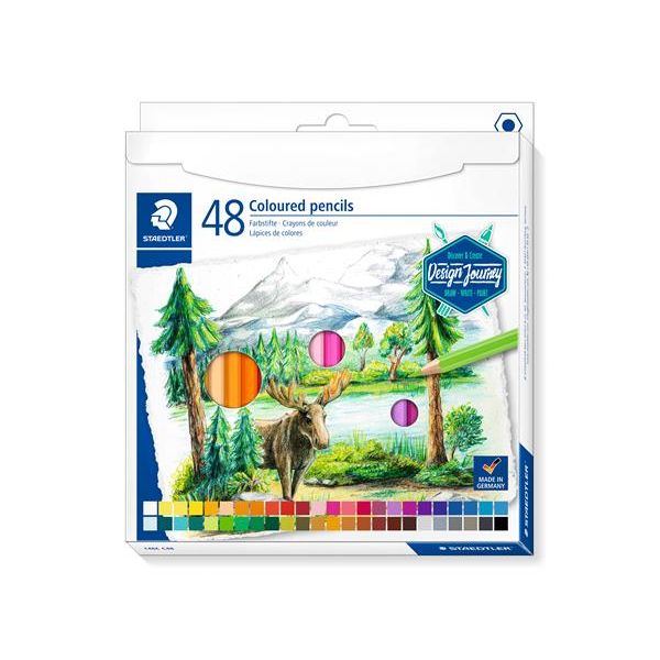 Farebné ceruzky, sada, šesťhranné, STAEDTLER "146C", 48 rôznych farieb