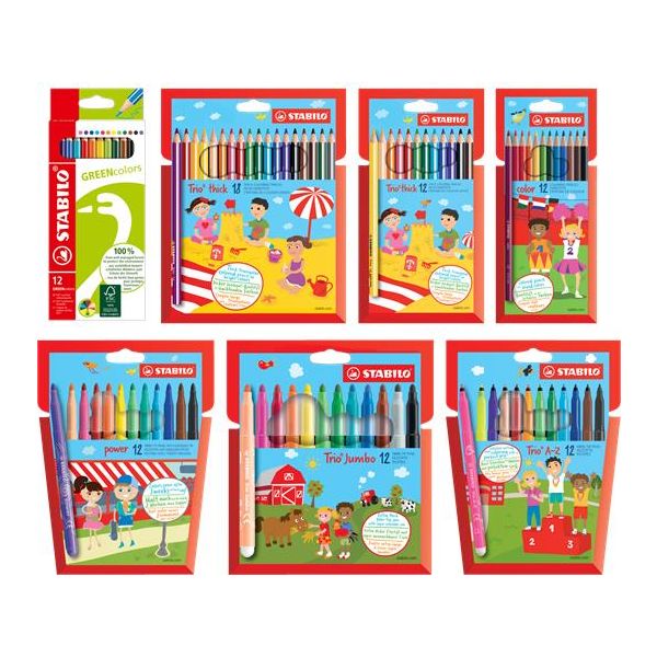 Farebné ceruzky, sada, STABILO