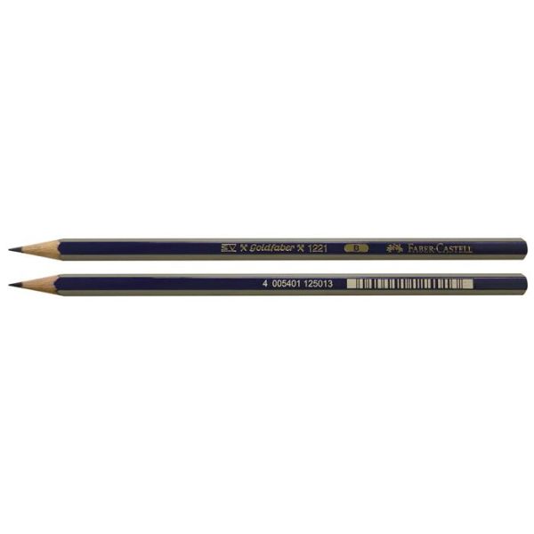 Grafitová ceruzka, B, šesťhranná, FABER-CASTELL "Goldfaber"