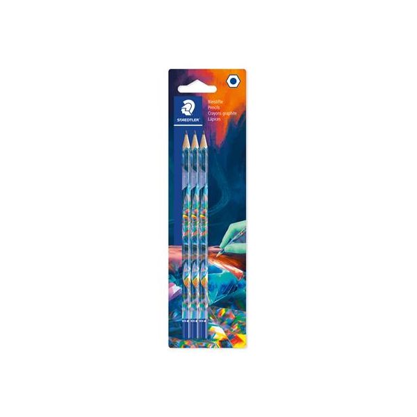 Grafitová ceruzka, sada, HB, šesťhranná, STAEDTLER "170 BK3-1", Multiverzum, 3ks