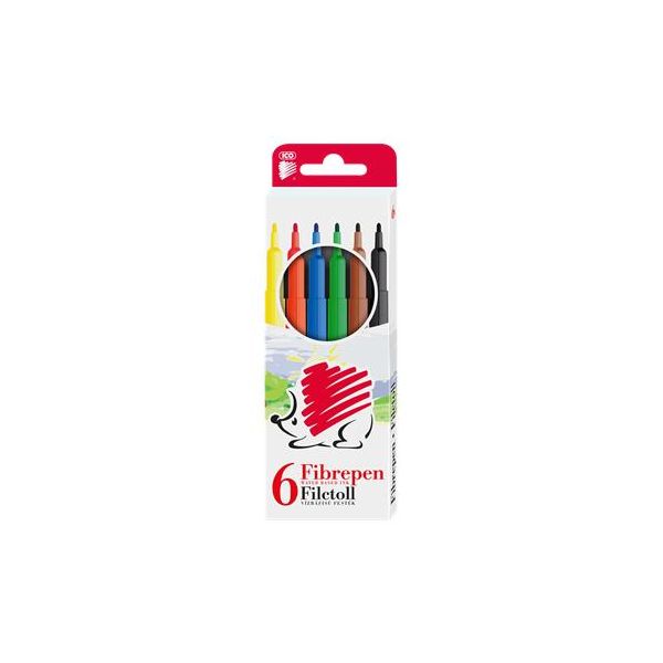 Fixky, 1 mm, ICO "Ježko 300", 6 rôznych farieb, 6ks