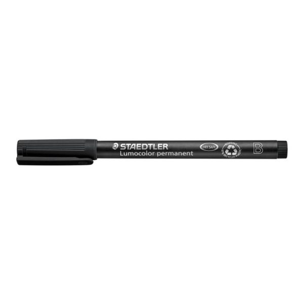 Permanentný popisovač, OHP, 1-2,5 mm, STAEDTLER "Lumocolor® 314 B",  čierna