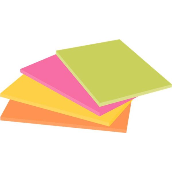 Samolepiaci bloček, 152x101 mm, 4x45 listov, 3M POSTIT "Super Sticky", mix farieb