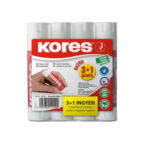Lepiaca tyčinka, 20 g, 3+1 akciové balenie, KORES
