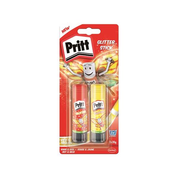 Lepiaca tyčinka, 2x20 g, glitrová, HENKEL "Pritt"