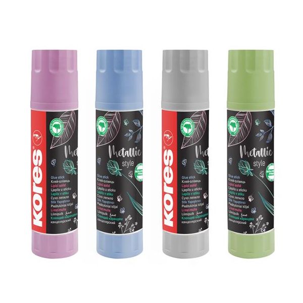Lepiaca tyčinka, v obale kovovej farby, 20 g, KORES "Metallic Style"