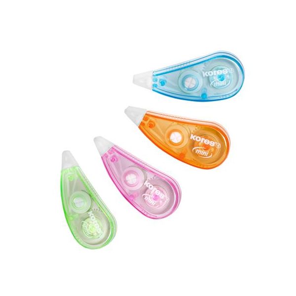 Korekčný roller, 5 mm x 5 m, KORES "Mini", mix farieb