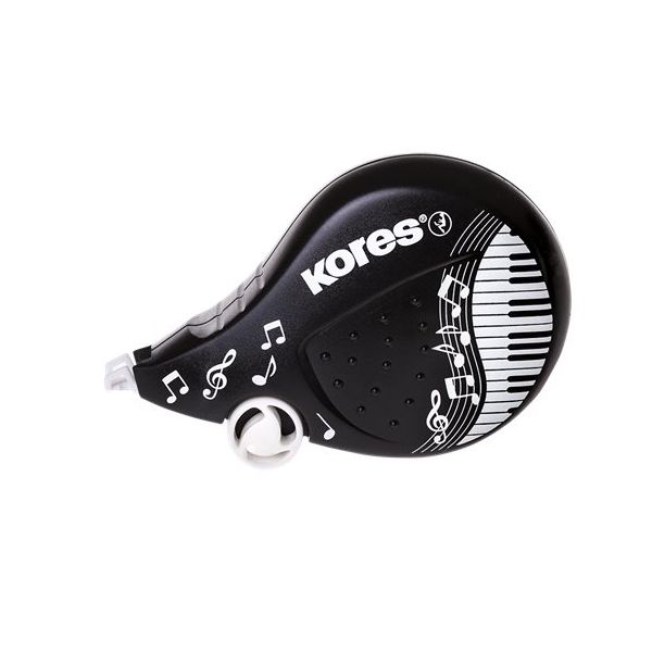 Korekčný roller, 4,2 mm x 8 m, KORES "Scooter Black&White", mix farieb