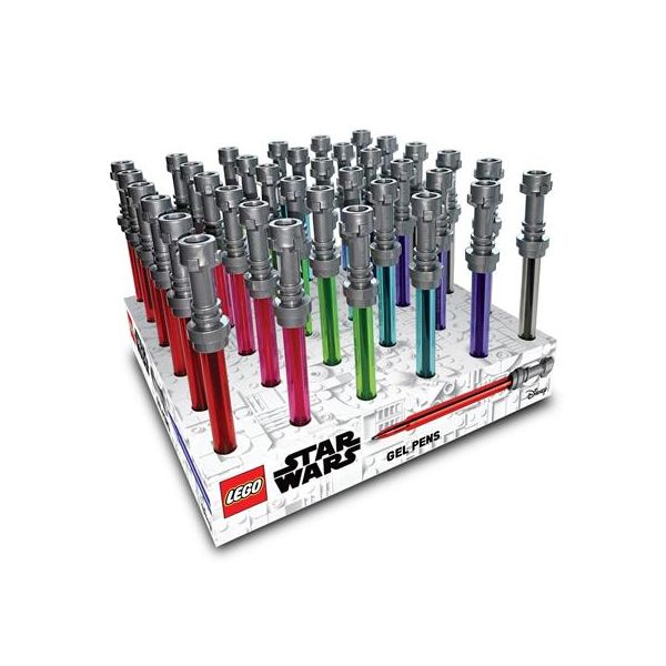 Gélové pero, displej, 0,7 mm, svetelný meč, LEGO "Star Wars", 6 rôznych farieb