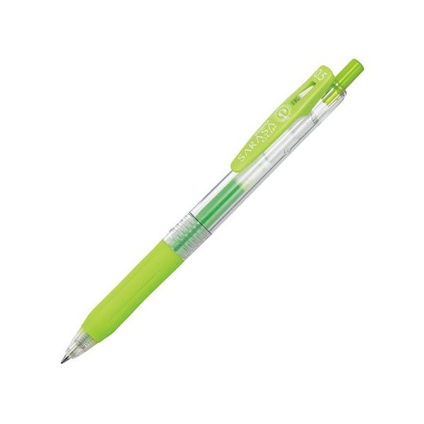Gélové pero, 0,33 mm, stláčací mechanizmus, ZEBRA "Sarasa Clip", svetlozelené