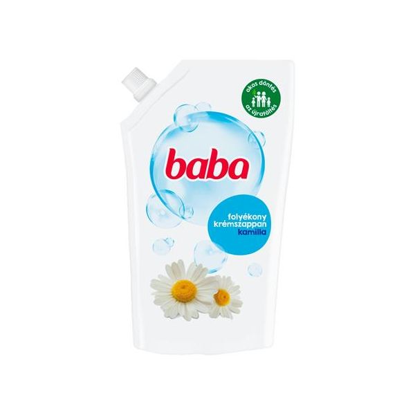 Tekuté mydlo, náhradná náplň, 0,5 l, BABA, kamilka