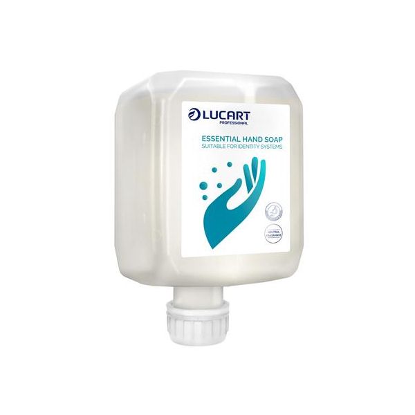 Penové mydlo, náplň, 6x0,8 l, LUCART "IDENTITY Essential", biela