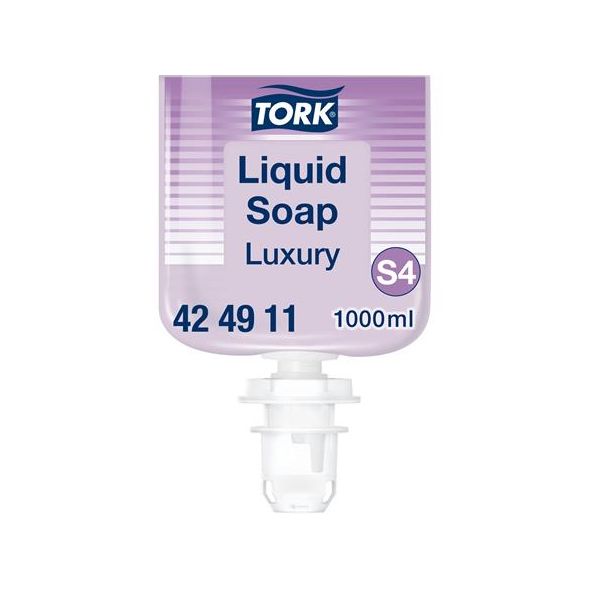 Tekuté mydlo, 1 l, S4 systém, TORK "Luxury", fialová