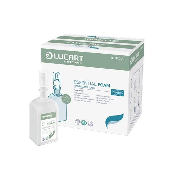 Penové mydlo, náplň, 1 l, LUCART "IDENTITY Essential", biela